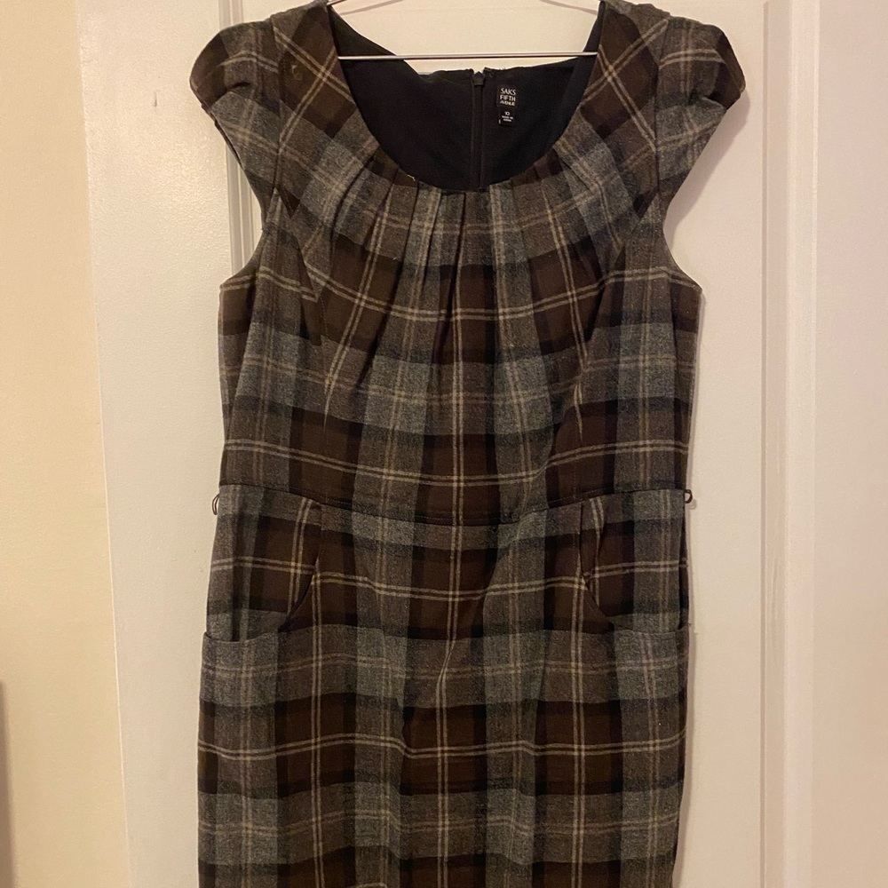 Saks Fifth Avenue tweed dress.